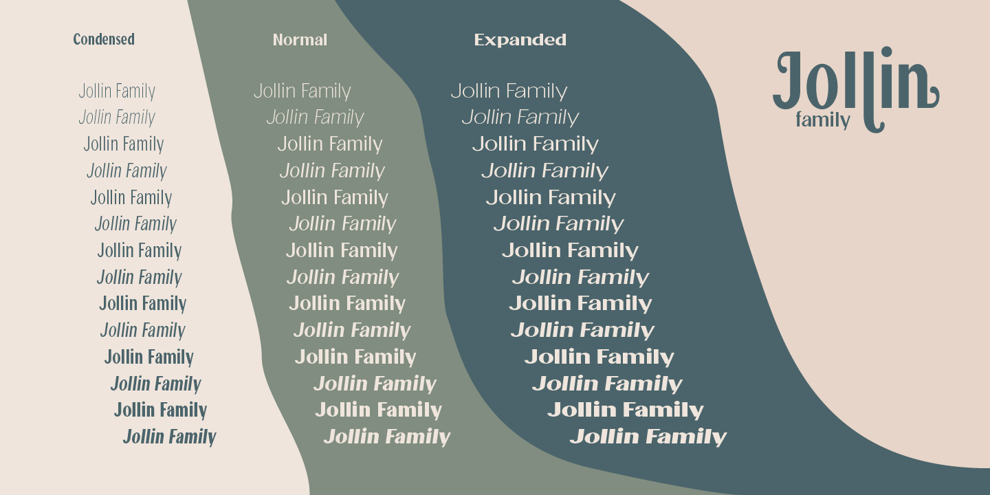 Ejemplo de fuente Jollin Family #9